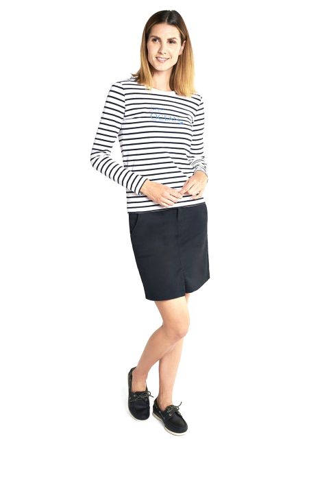 T-shirt rayé Alizee à manches longues pour femme