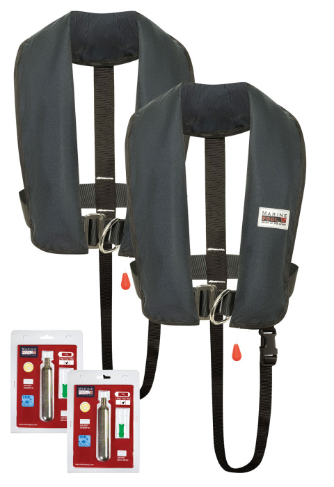 Gilet de sauvetage ISO classique 150N LB HR 2er SET avec kit de recharge