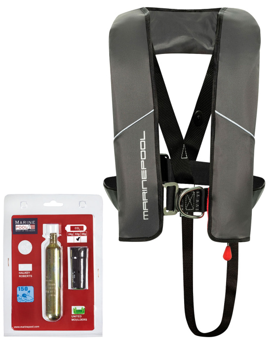 180N Racer ISO Lifejacket LB UML Set inkl. recharge kit