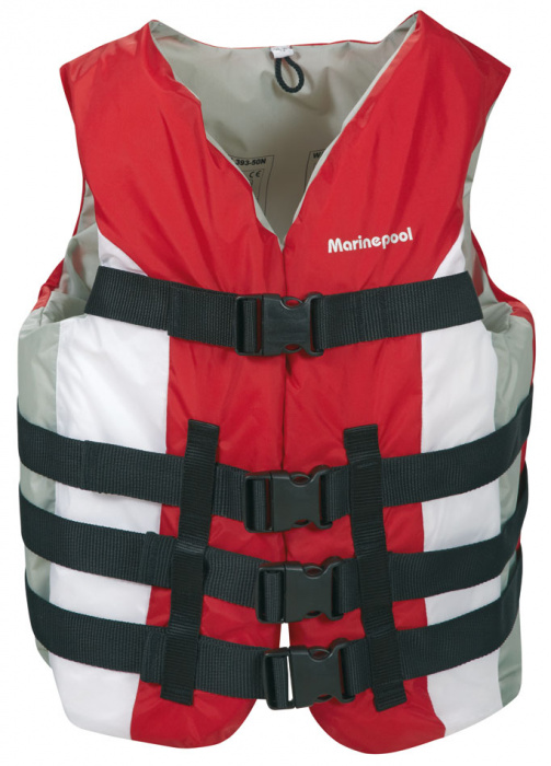 Gilet de sauvetage PVC 50n rouge Aqua Vest 20-30 5000125 MARINEPOOL 20 à 30 kg 